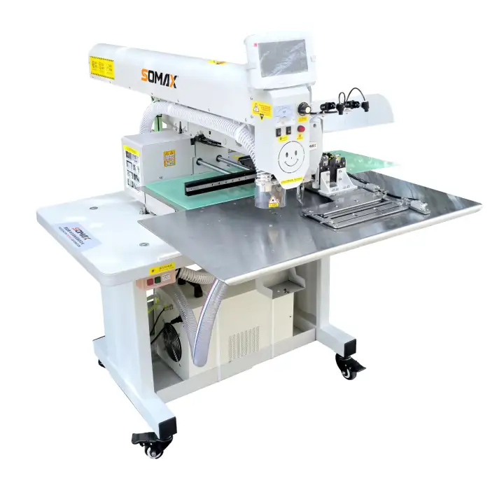 Somax SM-16S High Quality  Automatic Multifunctional Laser Welting Machine Armband And Leather Garment Sewing Machine