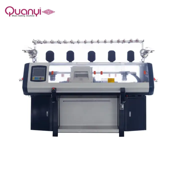 QUANYI Brand leather Flying weaving machine with LCD display screen multiple languages multiple styles shoe sewing machine