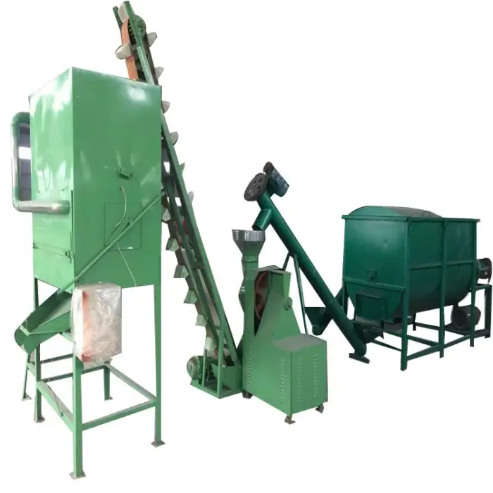 Industrial High Efficiency Animal Poultry Fish Feed Processing Machines Wood Pellet Mill Making Machine