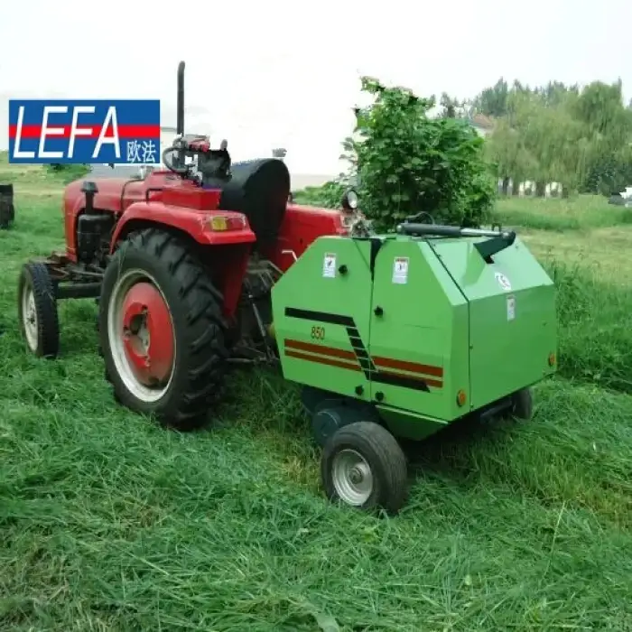 Tractor Mounted PTO Mini Round Hay Baler Green