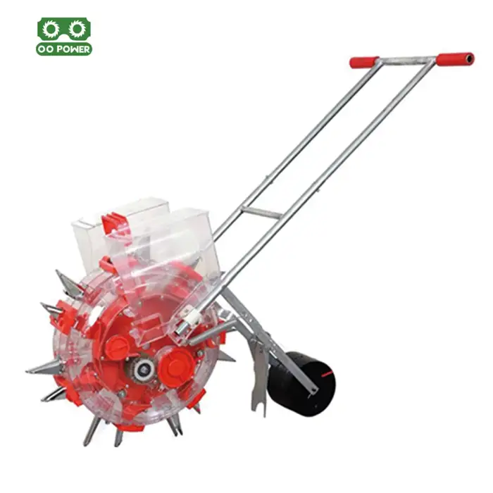 Manual seeder machine seed planter manual hand push corn peanut seeder fertilizer maize small seed sower farming tool