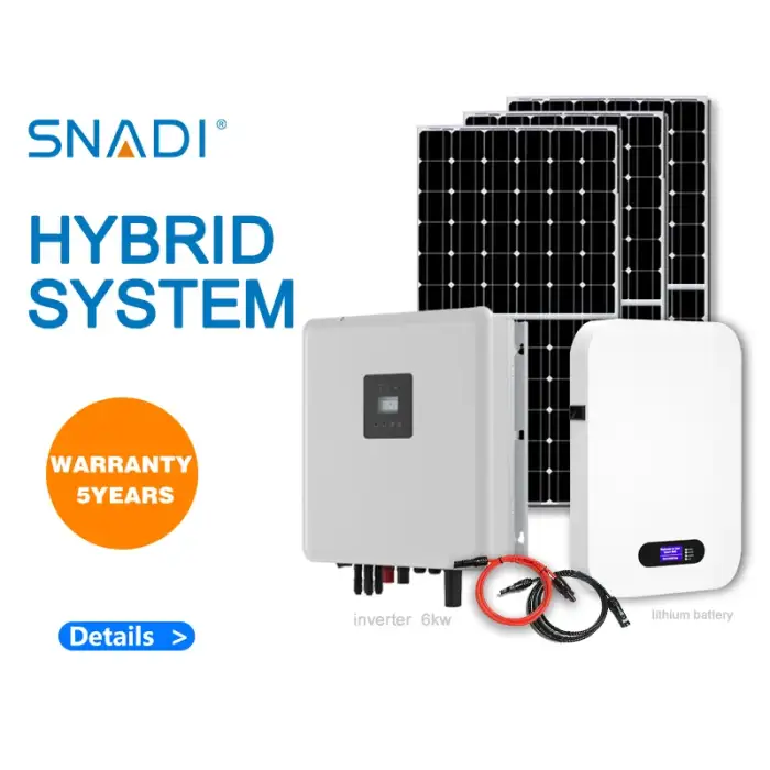 5kw energy storage battery Hybrid Solar System Complete Solar Panel Power System Industrial Home Use