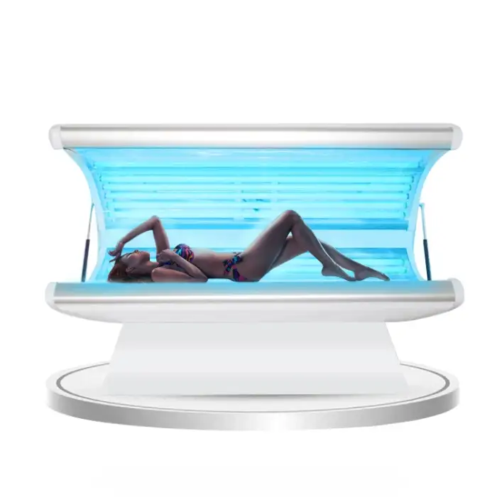 Sunbed Lying Tanning Beds Horizontal Solarium tanning machine for whole body lie down sun booth for home  salon spa