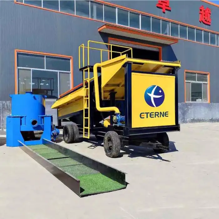 Portable gold mining machine equipment Mobile mineria oro trommel Wash Plant For Gold Mining