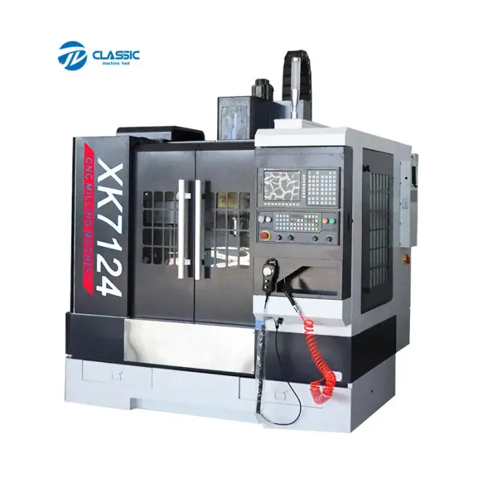 Small 4 axis widely used CNC milling machine XH7124 cnc 3 axis cnc vertical machining center