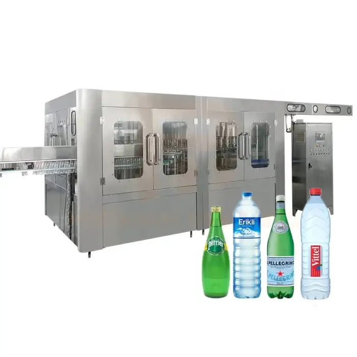 Pet Bottle Aluminum Canning Glass Bottled Flavored Drinks Beverage Complete Water Bottling Machine