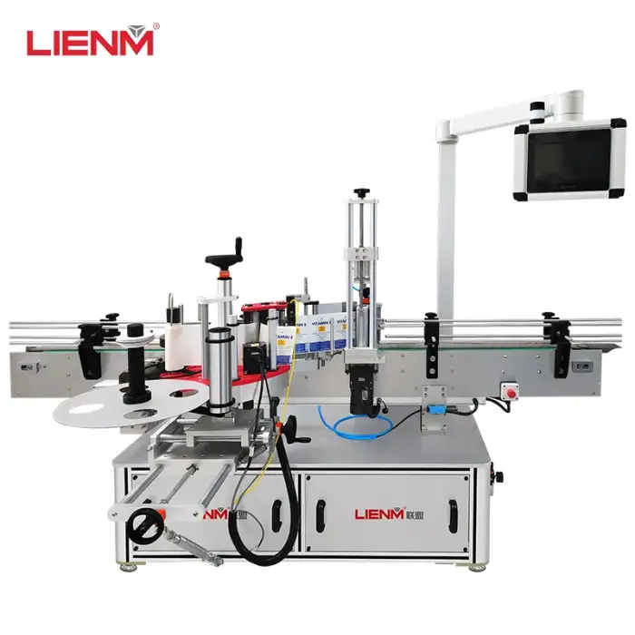 Automatic round bottles labeling machine easy operation labeling machine for round bottle