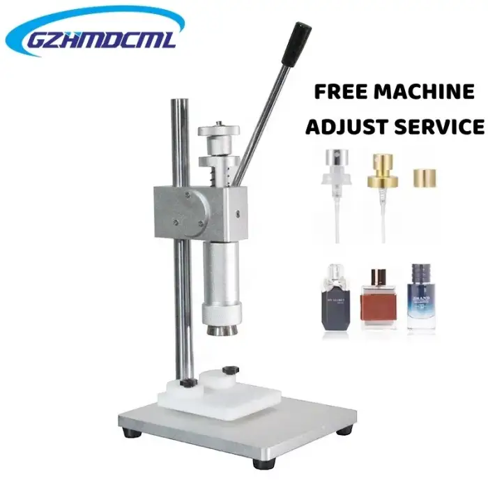 Manual perfume bottle crimping machine