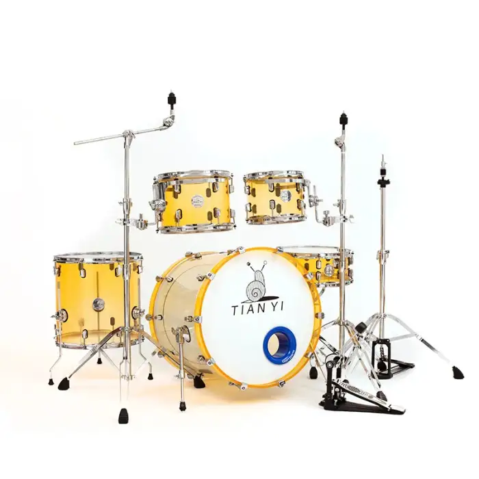 OEM adult acrylic transparent drum kit