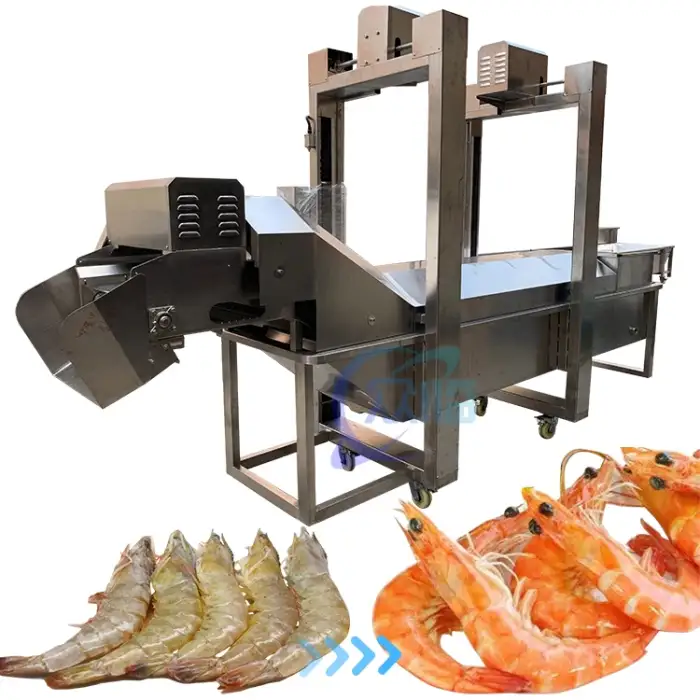 Seafood processing factory continuous shrimp steaming machine For steaming fish