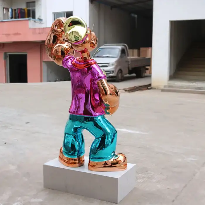 Famous fiberglass Art Decoration customized size Popeye Statue Resin Popeye Sculpture Home Decoration