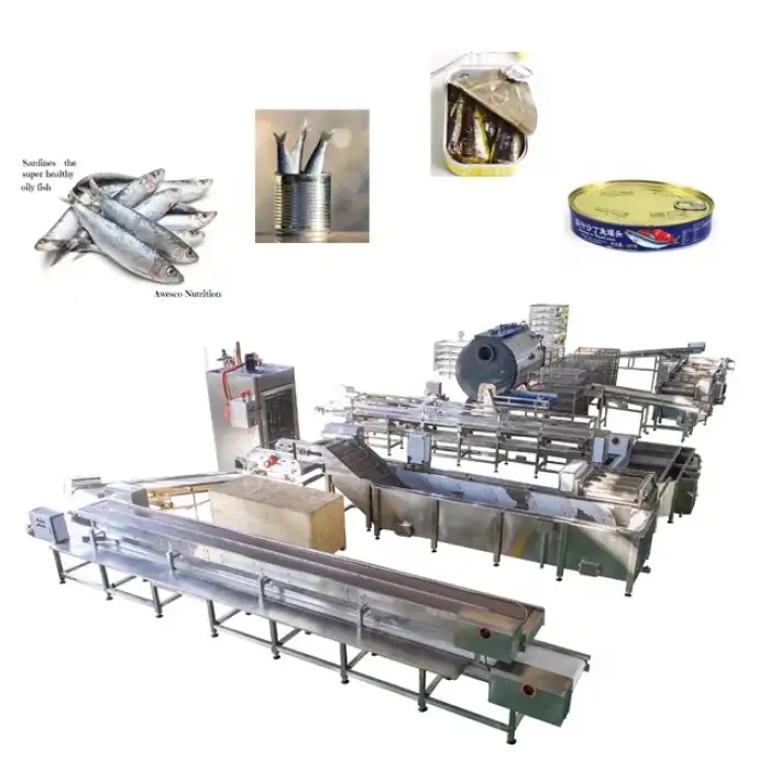 Automatic canned sardine making machine for sardine packing