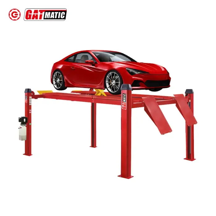 Mechanic Car Repair Ramps Hydraulic Car Lifting Ramp 4 Post Car Lift