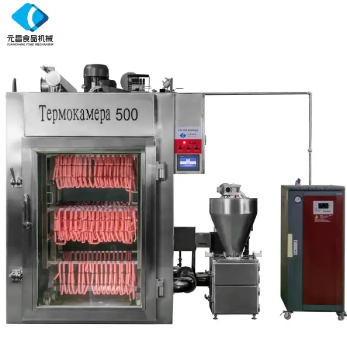 ZXL-500 Industrial Meat Smoking Chamber Smokehouse Machine For Making Smoked Meat Sausage