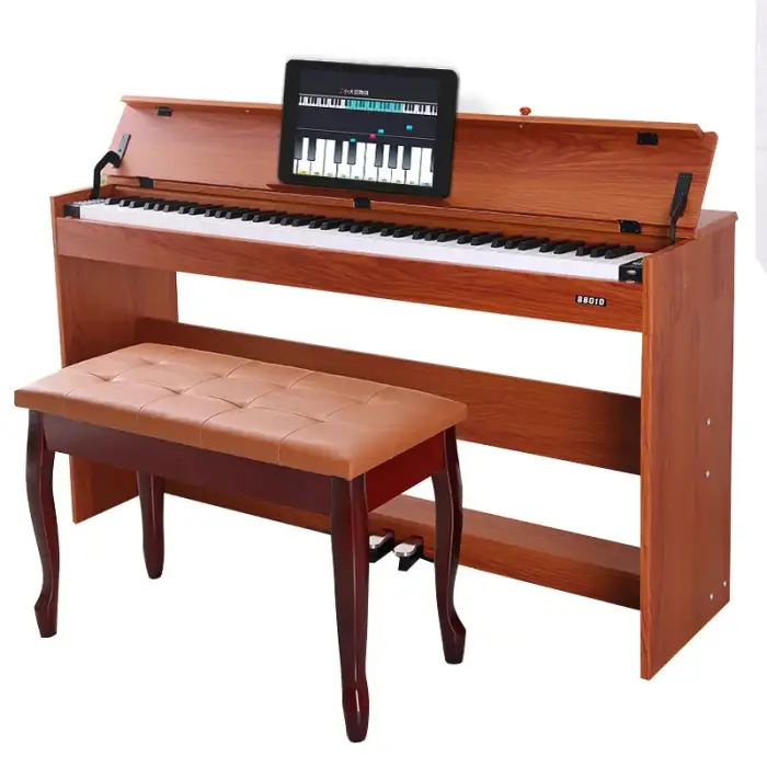 88 keys hammer intelligent piano electronic upright  with stool for professional teaching
