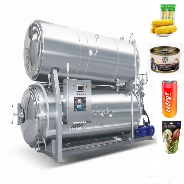 customized water immersion retort meat sausage high pressure processing sterilizer hpp machine