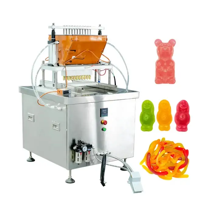 Small Jelly Sweet Hard Lollipop Gummy Bear Depositor Candy Make Machine