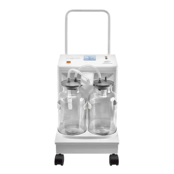 Mn-SM003 Hospital Surgical Portable Suction Units With Two Glasses Bottles