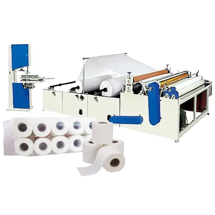 Fully Automatic Small Toilet Tissue Paper Roll Making Machine Production line