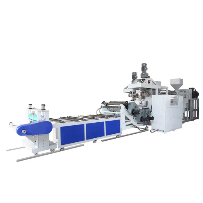 PET Sheet Extruder Machinery Transparent Film Extrusion Line PET Plastic Sheet Making Machine