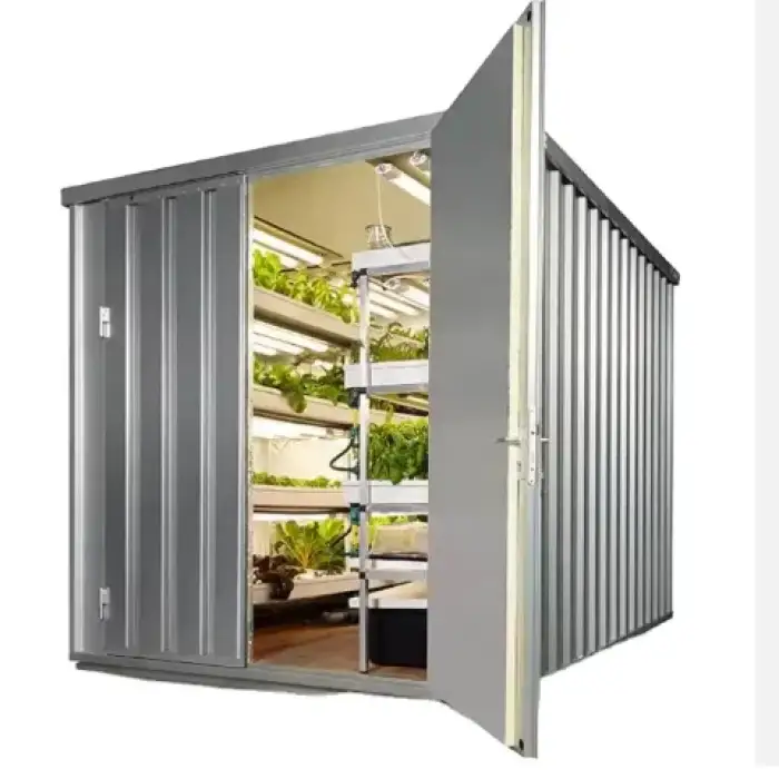 Greenhouse Automatic Control Nutrient Solution Watering Vegetable Shipping Container Farm Vertical Farm