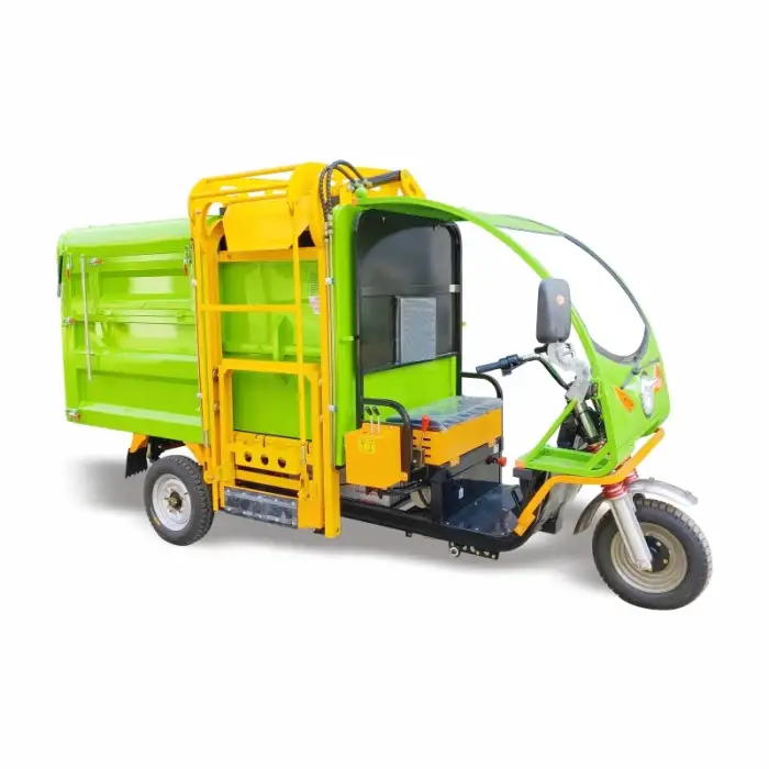 Side Hanging Trash Can Electric Garbage Truck