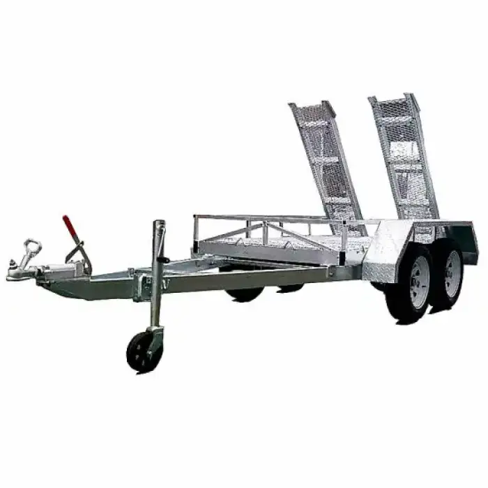 Heavy duty vehicle trailer for excavator small car trailer with brakes