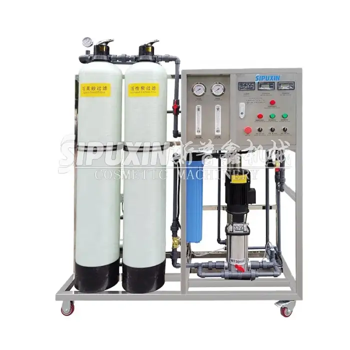 250L  Groundwater Reverse Osmosis Water Purification Machine  PVC Semi Automatic RO Water Treatment For Urban Water