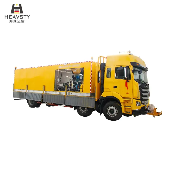 HW260C Automatic Truck Mounted Ultrahigh Pressure Water Jetting Paint,Rubber highway street Paint Removal supplies