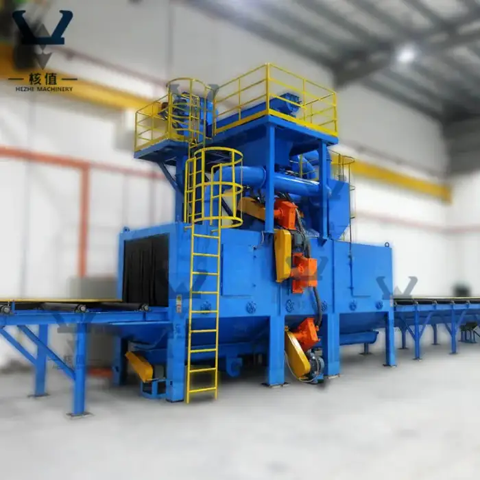 Abrator H Profile I Beam Roller Conveyor Type Wheel Shot blasting Machines Metal Blaster