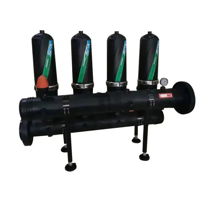 Industrial Water 3 Stage Water Filtration System Drip Irrigation Automatic Back Flush Filter