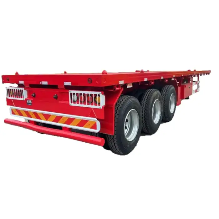 Container Trucks And Trailer 40 Foot Container Triaxle Trailer One Axle Container Trailer