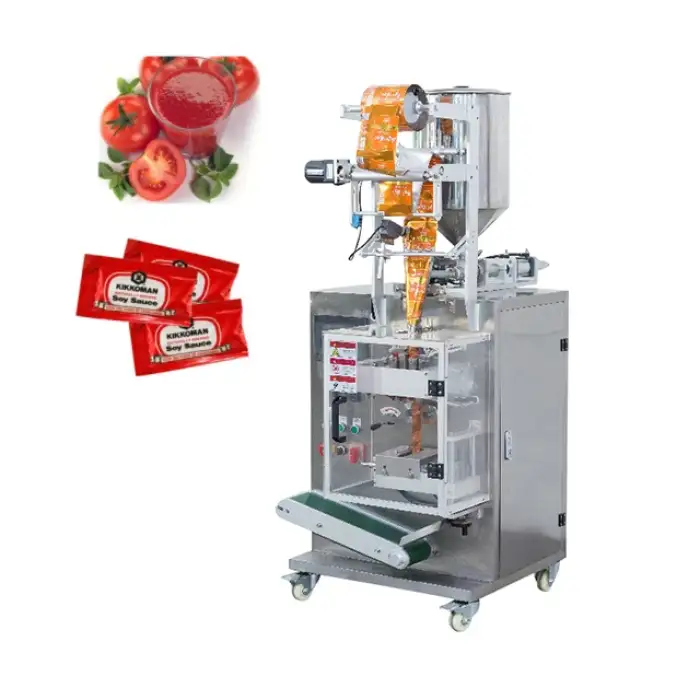 Liquid three-sided yoghurt pouch papaya beverage juice filling and packing machine for shampoo