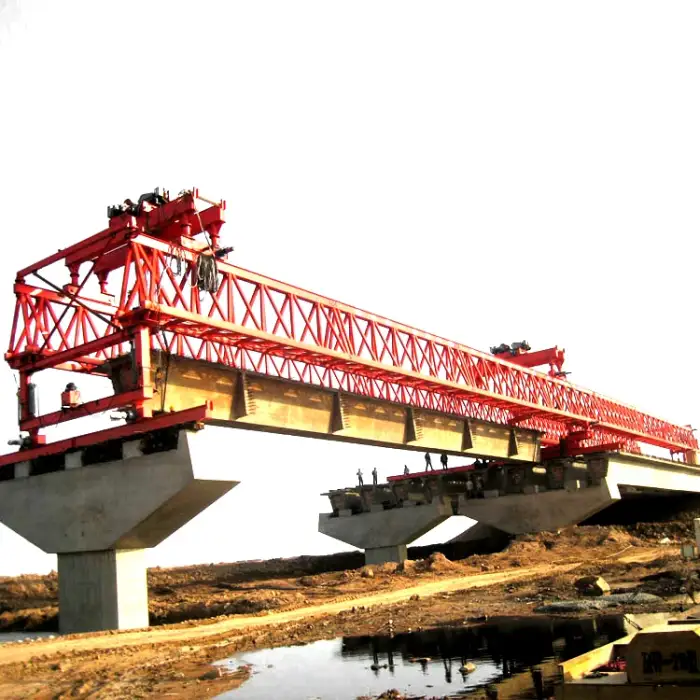 remote control highway railway launching bridge erection machine