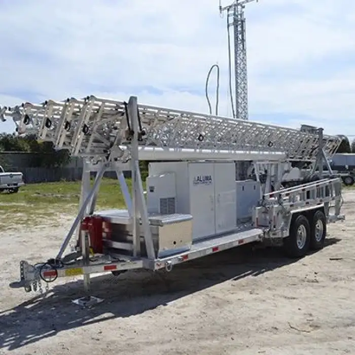 15-30m COW On Heavy Trailer Communication Tower Telescopic Mast