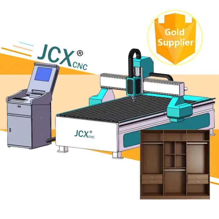 JCX-1325 cnc wood router 3 axis machine MDF woodworking furniture door table cabinet production 3D carving