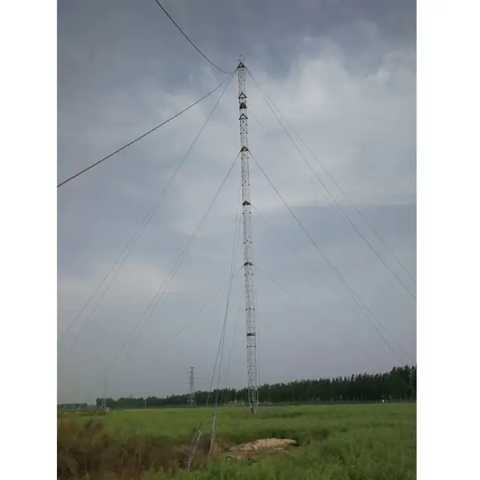 Communication tower guyed 40 to 300 feet steel guyed tower