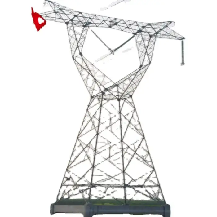 138kv electrical power transmission poles high voltage  500kv electric 20 meter tower