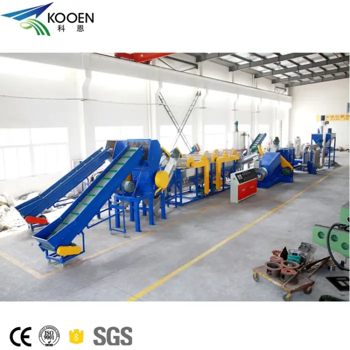 Industrial Waste Plastic PET bottle washing and recycling machine line