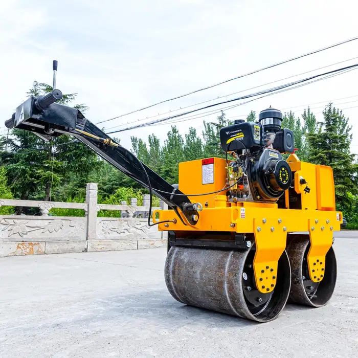 road roller compactor double drum pedestrian roller small compactor roller