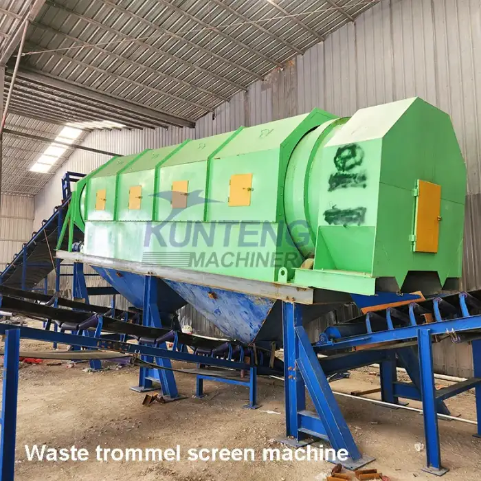 Municipal solid waste sorting separation system metal plastic waste garbage sorting machine