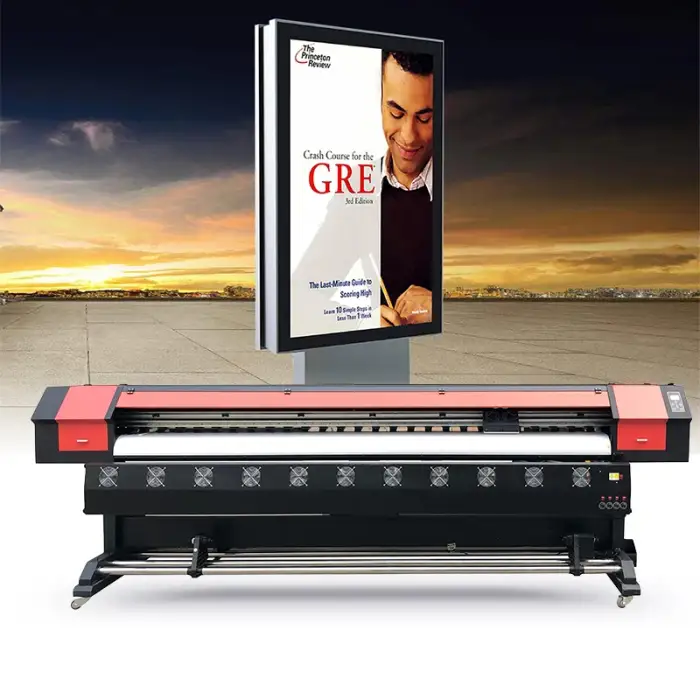 3.2m xp600 printhead eco solvent wide format printer printing for banners films Photo paper