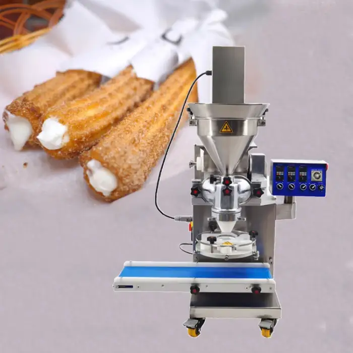 Automatic Spanish Churros Making Machine Chocolate Filled Churro Encrusting Machine Croquette Making Machine