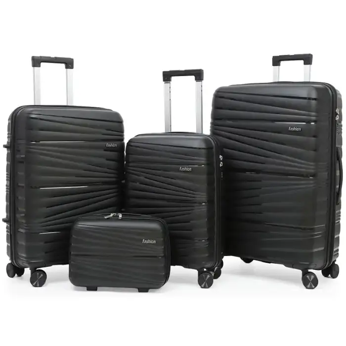 Wholesale Long Trip Suitcase Sets Strong Pull Rod supply Universal Wheel Portable Trolley PP Large Capacity | bulk and wholesale bags