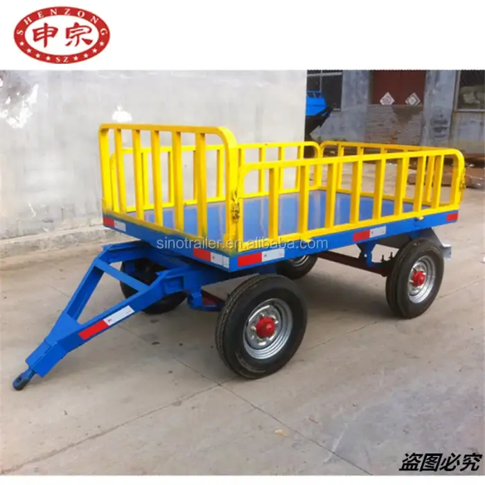 commercial airport luggage trolley baggage flatbed trailer