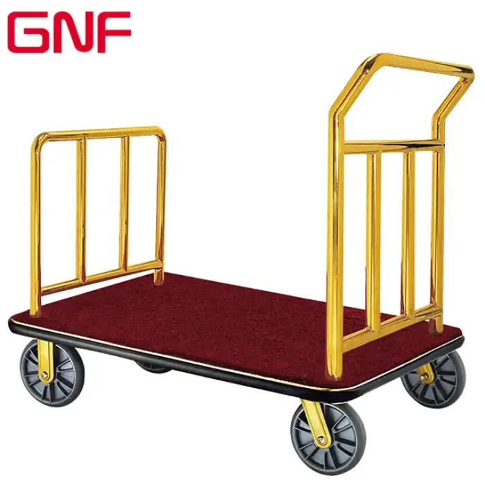 GNF hotel porch luggage cart bellboy trolley luggage trolley for hotel