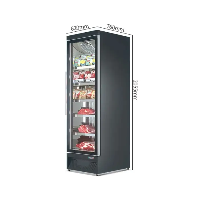 Commercial Refrigerated Meat Refrigerator Stainless Cabinet For Supermarket