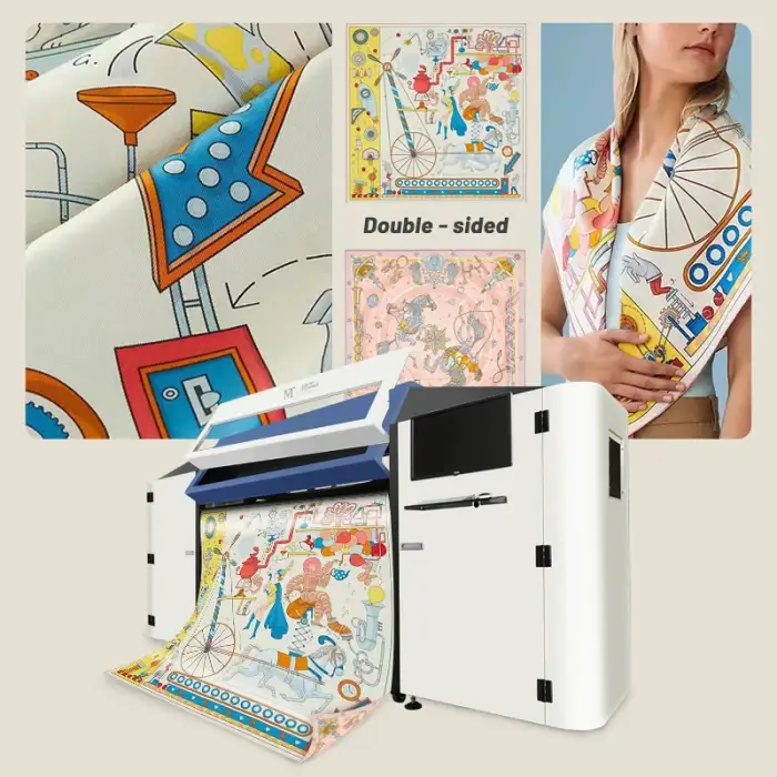 Innovative MT 1.8meters Double-Sided Digital Textile Printer  With i3200 Printhead