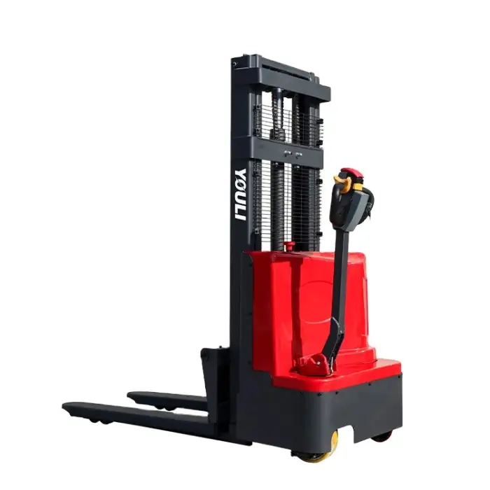 1.5t 1500kg Montacarga Stacker 5 meter lift height Electric Pallet Stacker Forklift Truck