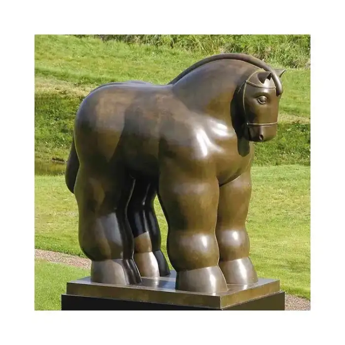 decorative sculpture artwork bronze fernando botero horse yard sculpture